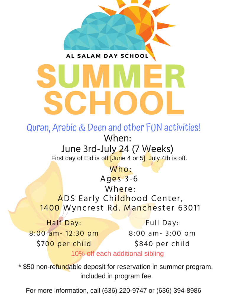 Summer Programs Al Salam Day School